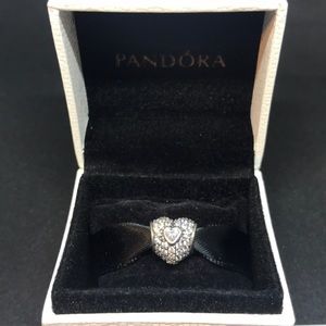 Pandora In My Heart Charm, Clear CZ